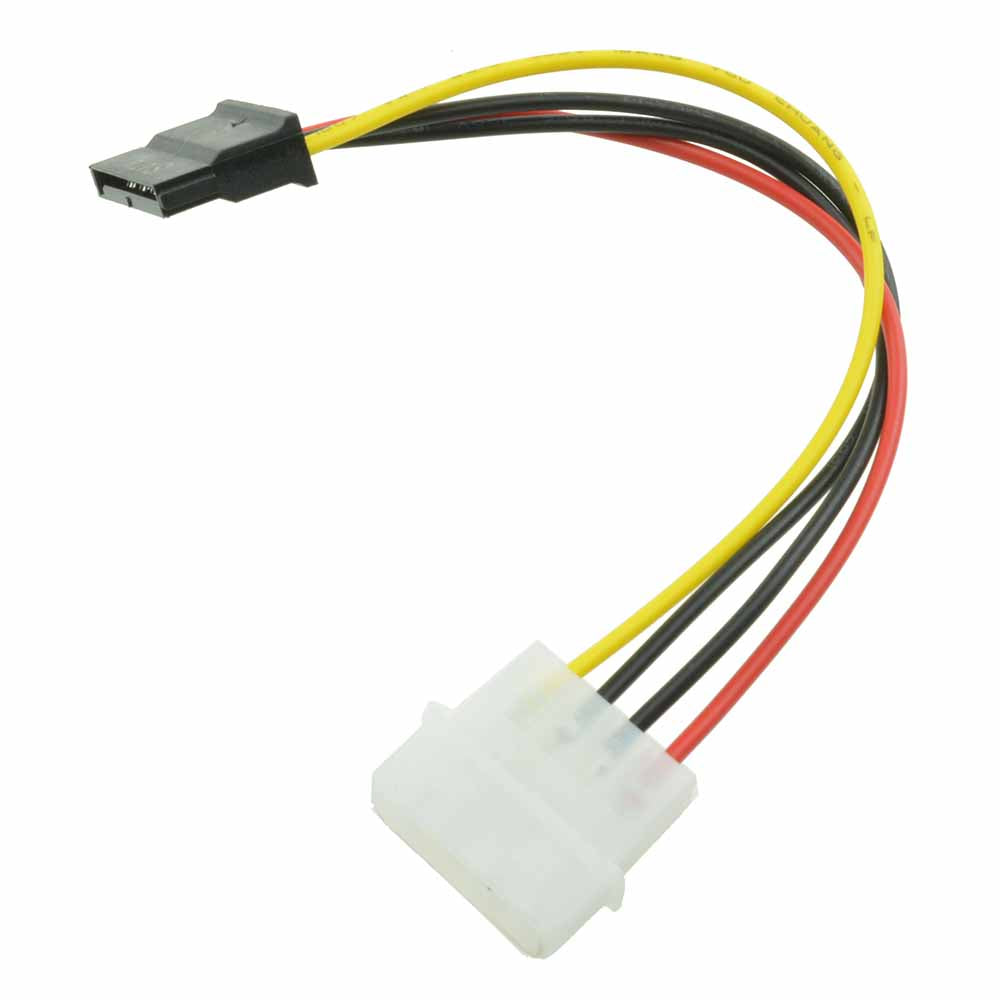 10Pcs Male Female 4 Pin Power Drive Adapter Cable to Molex IDE SATA 15-Pin S
