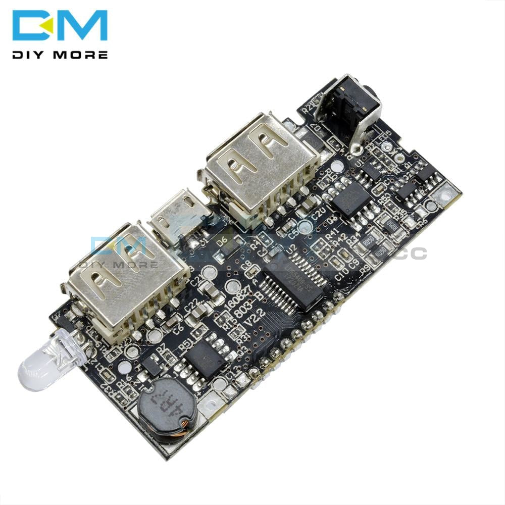 Dual Usb 5V 1A 2.1A Mobile Power Bank 18650 Battery Charger Pcb Module Led Lcd Solar Charging Board
