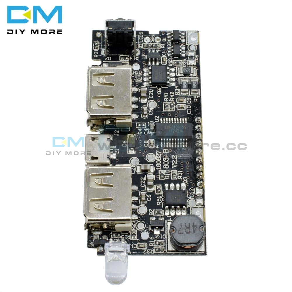 Dual Usb 5V 1A 2.1A Mobile Power Bank 18650 Battery Charger Pcb Module Led Lcd Solar Charging Board