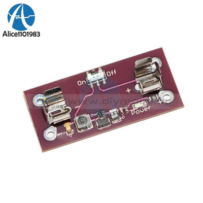 Lilypad Power Supply Module Aaa Battery Step Up To 5V Converter For Arduino Board Integrated