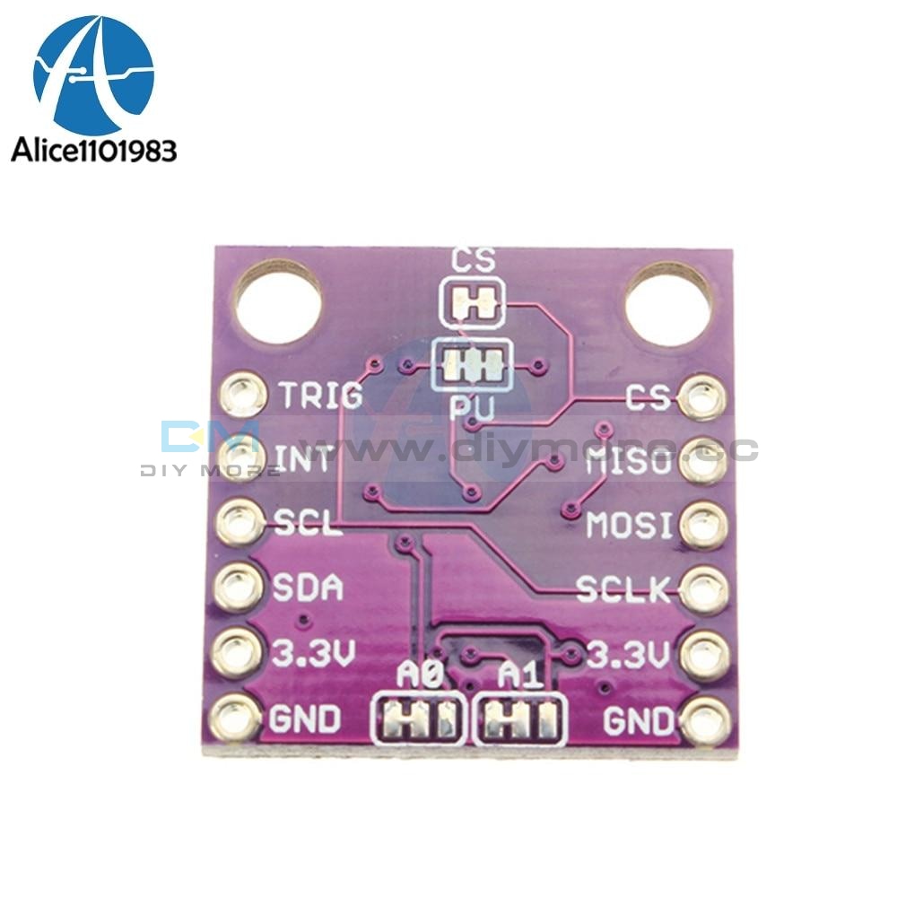 Mlx90393 Digital 3D Hall Sensor Board 16 Bit Ad Three Displacement Angle Rotate Position Module 2.2V