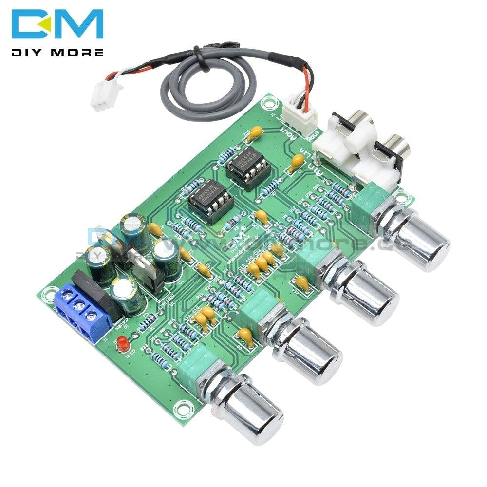 New Ne5532 Stereo Pre Amp Preamplifier Tone Board Audio 4 Channels Amplifier Module 12 24V Ac Dual