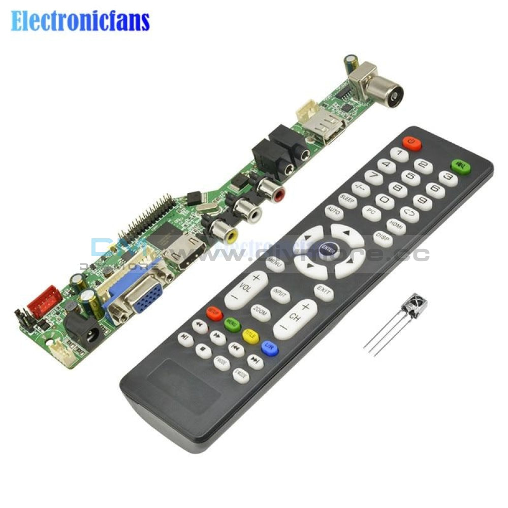 New Universal Lcd Controller Board Resolution Tv Motherboard Vga/hdmi/av/tv/usb Hdmi Interface