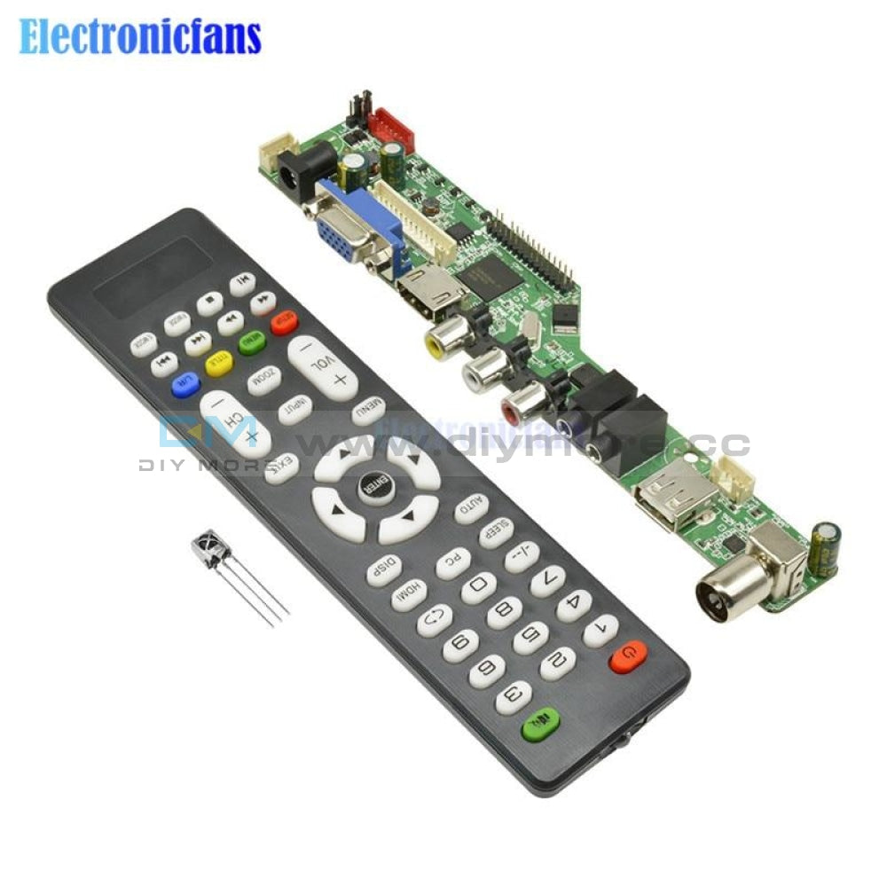New Universal Lcd Controller Board Resolution Tv Motherboard Vga/hdmi/av/tv/usb Hdmi Interface