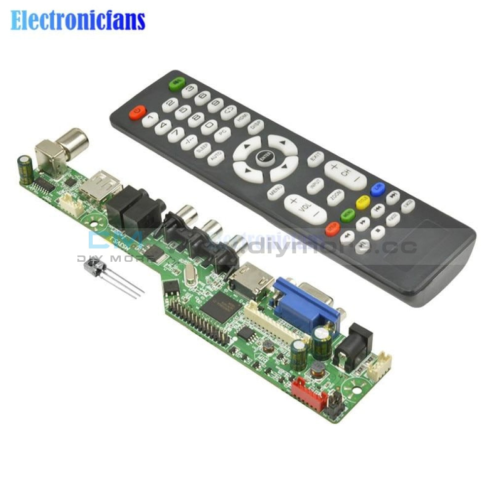 New Universal Lcd Controller Board Resolution Tv Motherboard Vga/hdmi/av/tv/usb Hdmi Interface