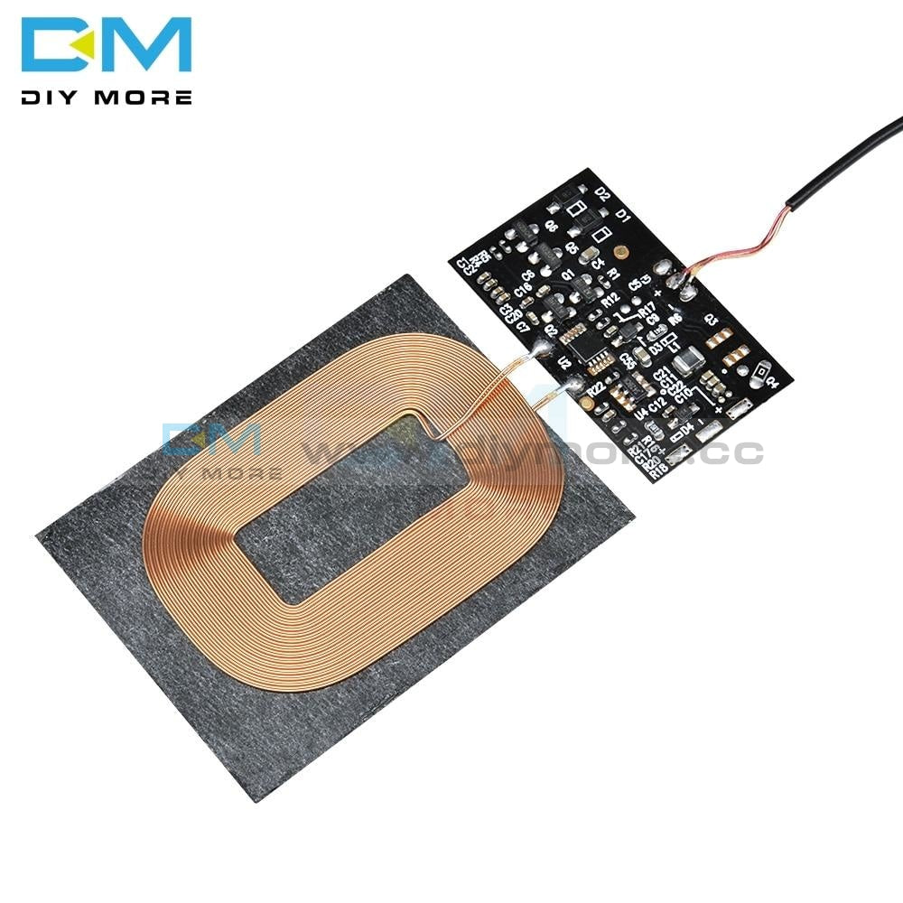 Qi Standard Wireless Charging Coil Receiver Module Circuit Board Diy For Phone Battery 5V 1A 5W Fast