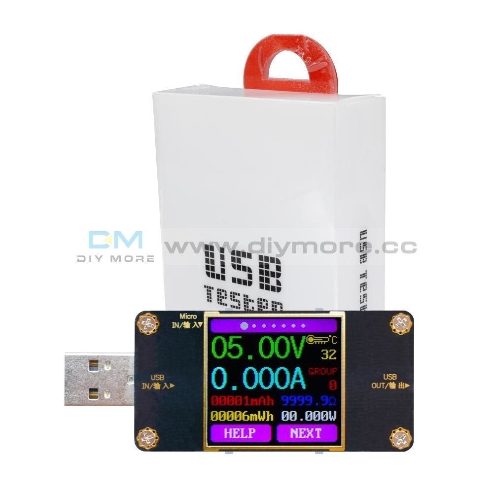 Diymore Color Tft Usb Multimeter Tester With Bluetooth Communication Version Ut21B Replace Um24C