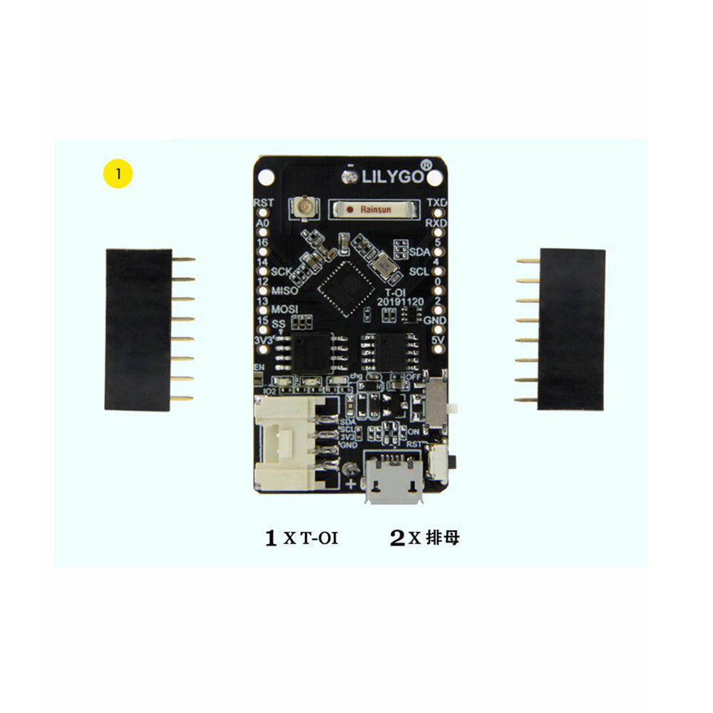 ESP8266 Rechargeable 16340 Battery Holder Compatible MINI D1 Development Board