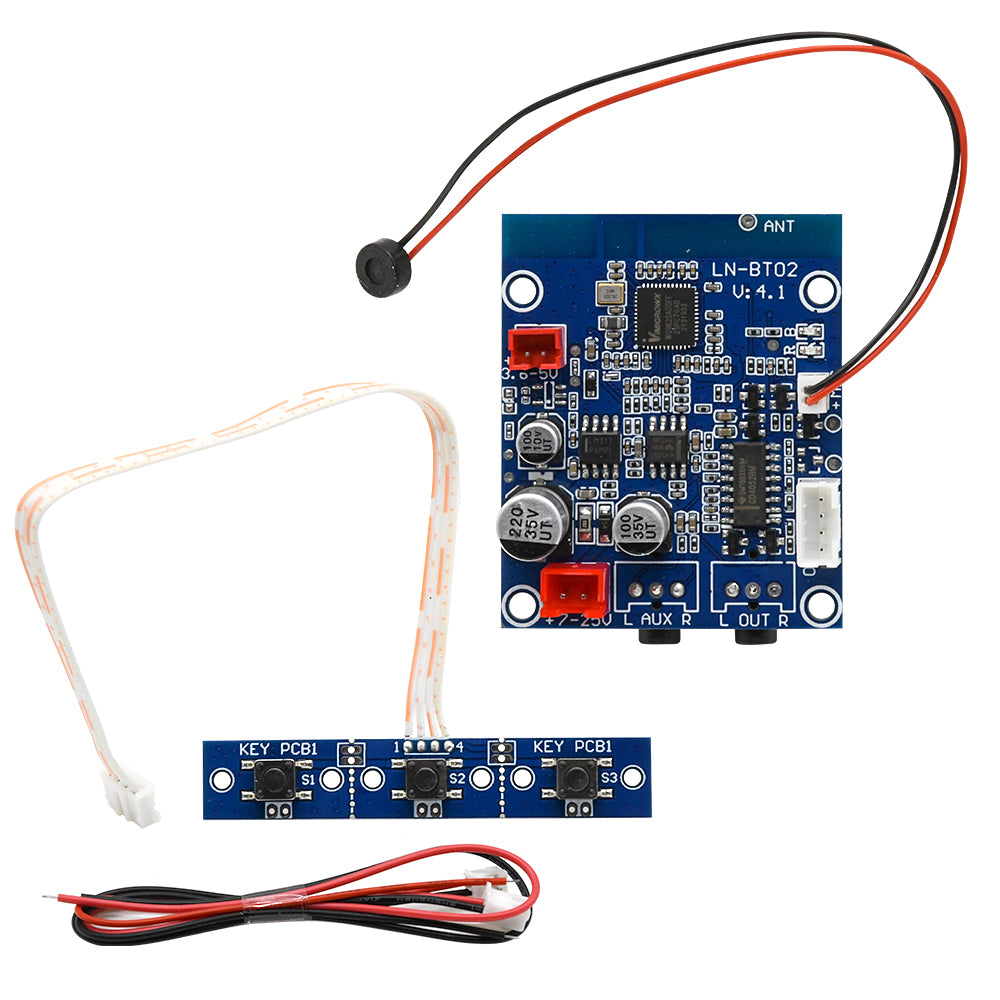 DC3.6-30V car bluetooth audio receiving module 3.5MM headphone jack input and output b