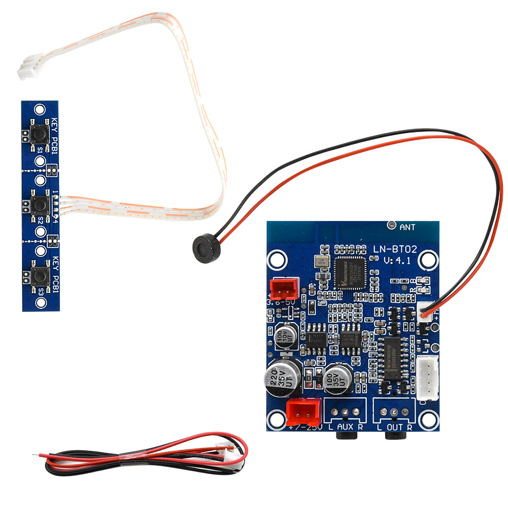 DC3.6-30V car bluetooth audio receiving module 3.5MM headphone jack input and output b