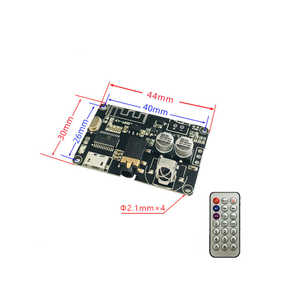 DC3.7-24V bluetooth 5.0 stereo audio decoder board with remote control
