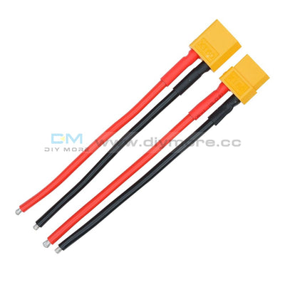 1Pair Xt60 Battery Male Connector Female Plug With Silicon 14 Awg Wire Tools