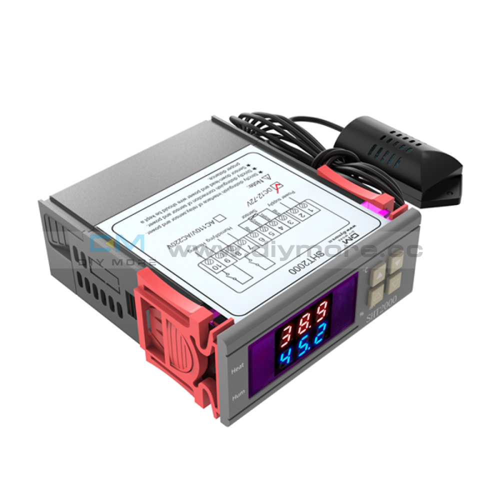 Sht2000 Dc 12-72V 10A Temperature & Humidity Hygrometer Thermostat Controller