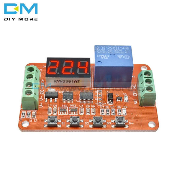 Comparateur De Tension Numérique 12V/24V - Module De Surveillance De Charge/Décharge Avec Affichage LED Rouge