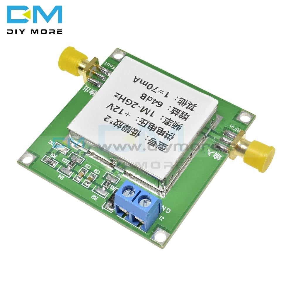 Lna 0.1-2Ghz Gain 64Db Rf Broadband Amplifier Board Low Noise Module Dc 12V Noice
