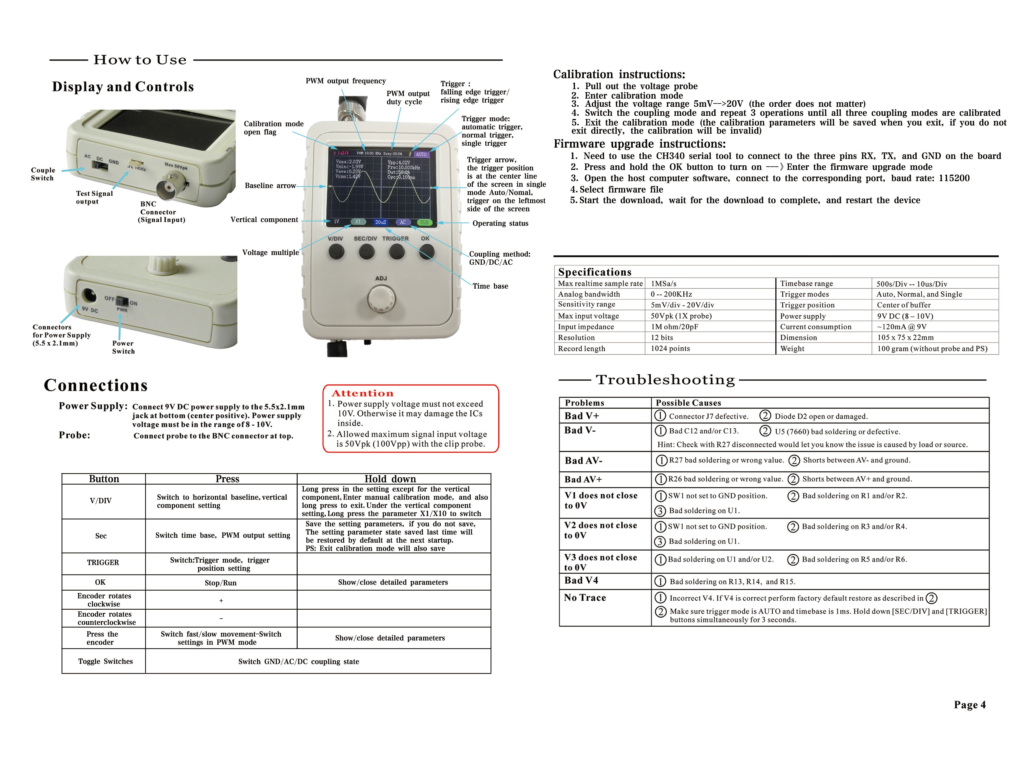 DSO150 15001K DSO-SHELL Digital Electronic Oscilloscope Set With Housing DIY EU