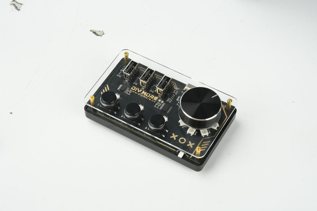 DC 5V 3 programmable keys UsB HID controller custom keyboard with ECll rotary encoder Type C