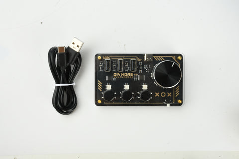 DC 5V 3 programmable keys UsB HID controller custom keyboard with ECll rotary encoder Type C