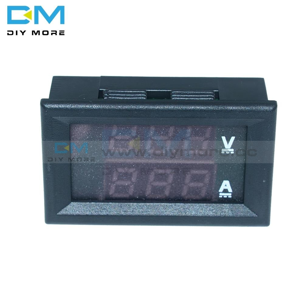 Small Ampermeter 0.28 inch Mini Digital Voltmeter Ammeter DC 100V 10A Panel Amp Volt Cu ...
