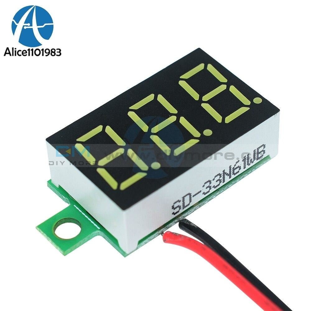 0.36 Inch Red Blue Green White Mini Digital Led Display Voltmeter Panel Voltage Meter 3 Digit
