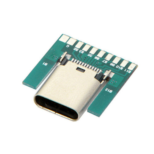 2PCS 24Pin USB 3.1 Type C Prise Femelle Connector Socket Type SMT avec PCB Board