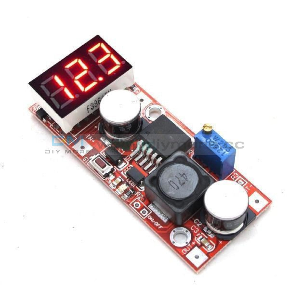 LM2596 DC Adjustable Buck Converter Voltage Regulator with Voltmeter 5 –  diymore