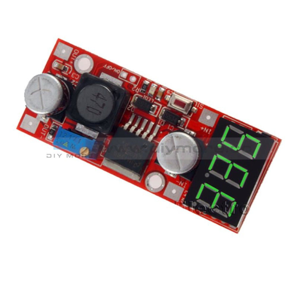 Lm2596 Dc Adjustable Buck Converter Voltage Regulator With Voltmeter 5V 12V 24V Green Step Down