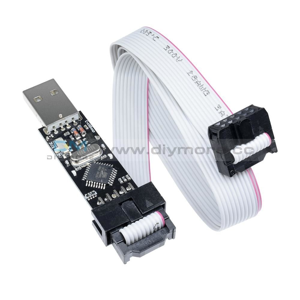 Usbasp Usbisp Avr Programmer Usb Atmega8 With 10Pin Cable Adapter Module