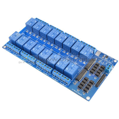 16 Channel 5V Relay Shield Module With Optocoupler For Arduino