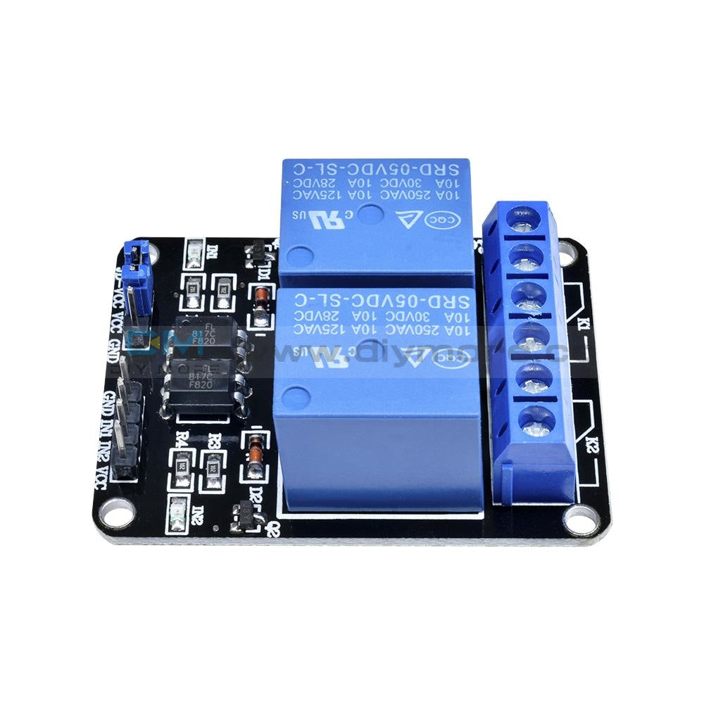 5V Two 2 Channel Relay Module +Optocoupler For Pic Avr Dsp Arm Arduino 2-Channel Delay