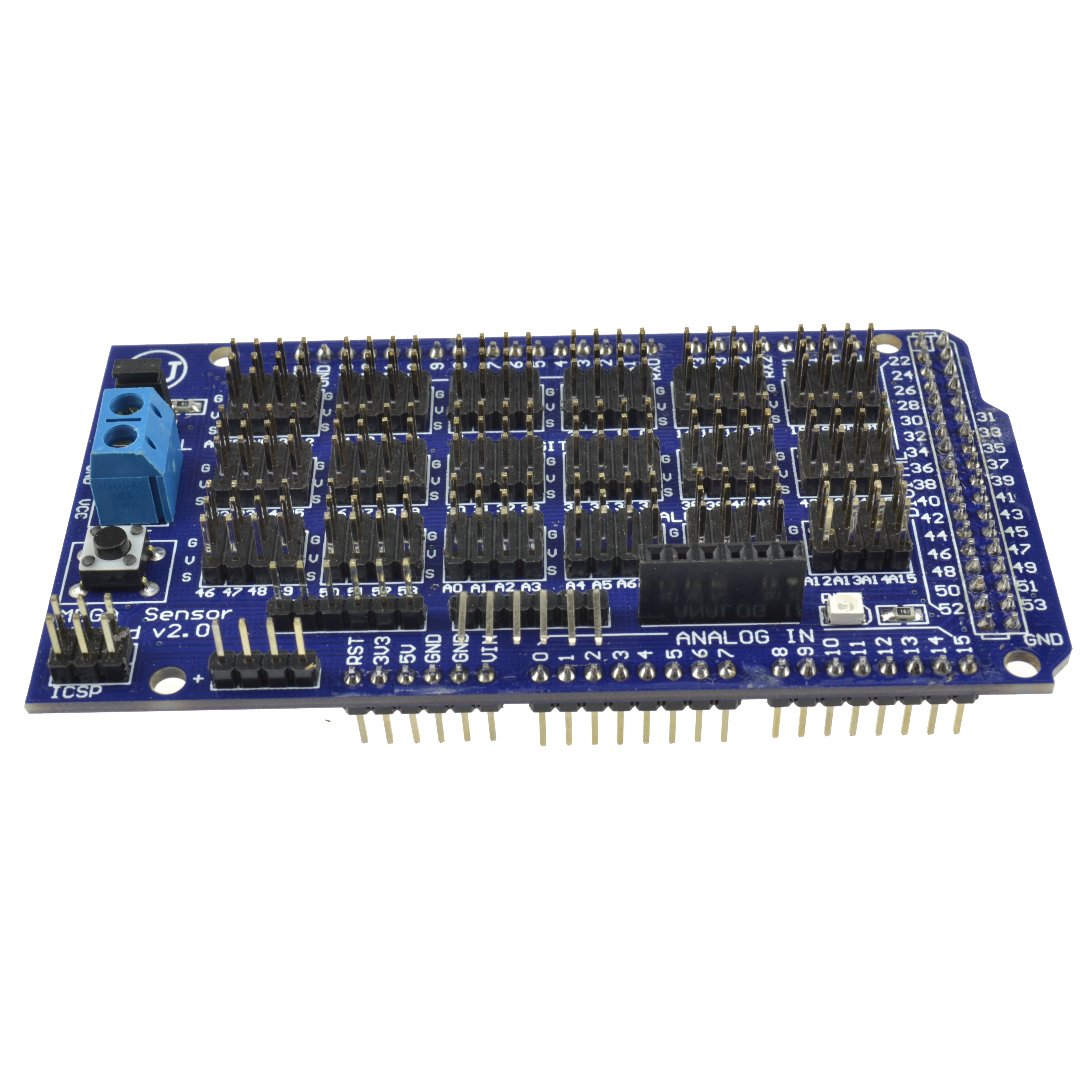Mega Sensor Shield V2.0 V2 For Arduino Mega2560 R3 ATmega16U2 ATMEL AVR
