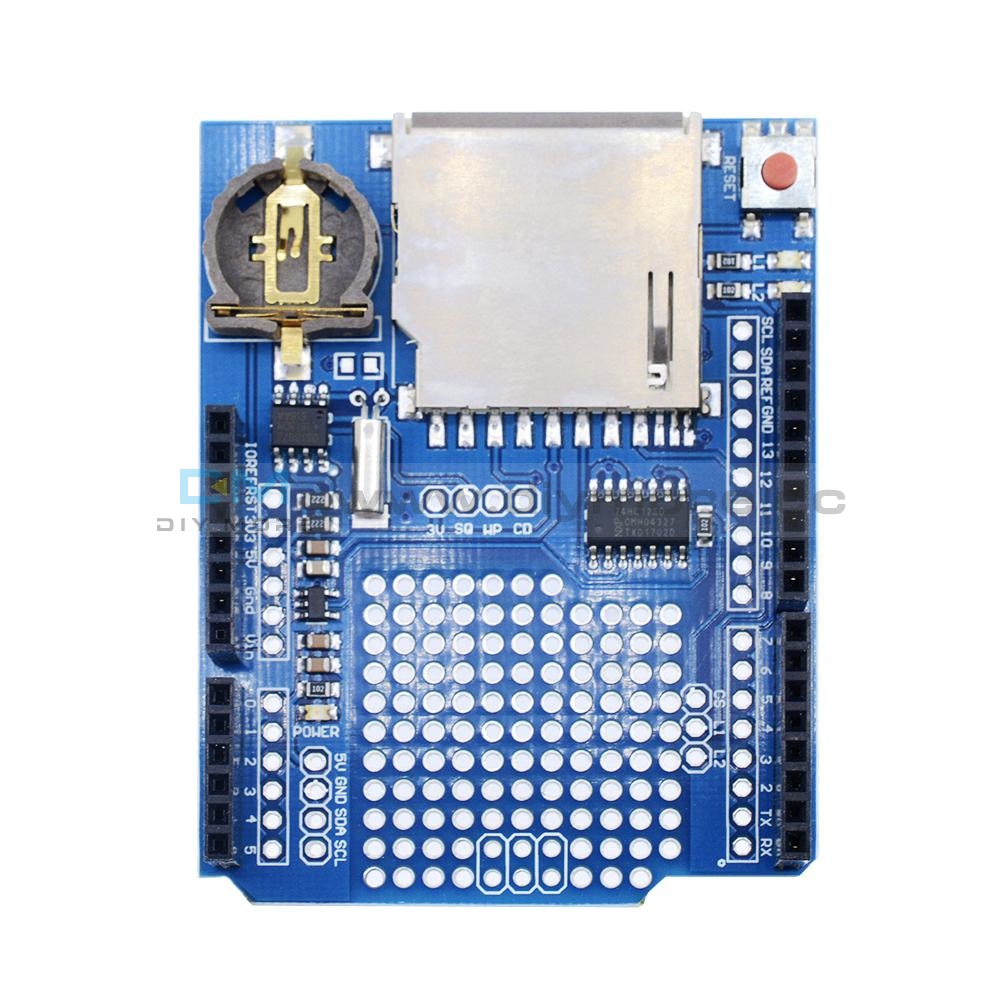 Data Logger Module Logging Shield Recorder Ds1307 For Arduino Uno Sd Card Expansion