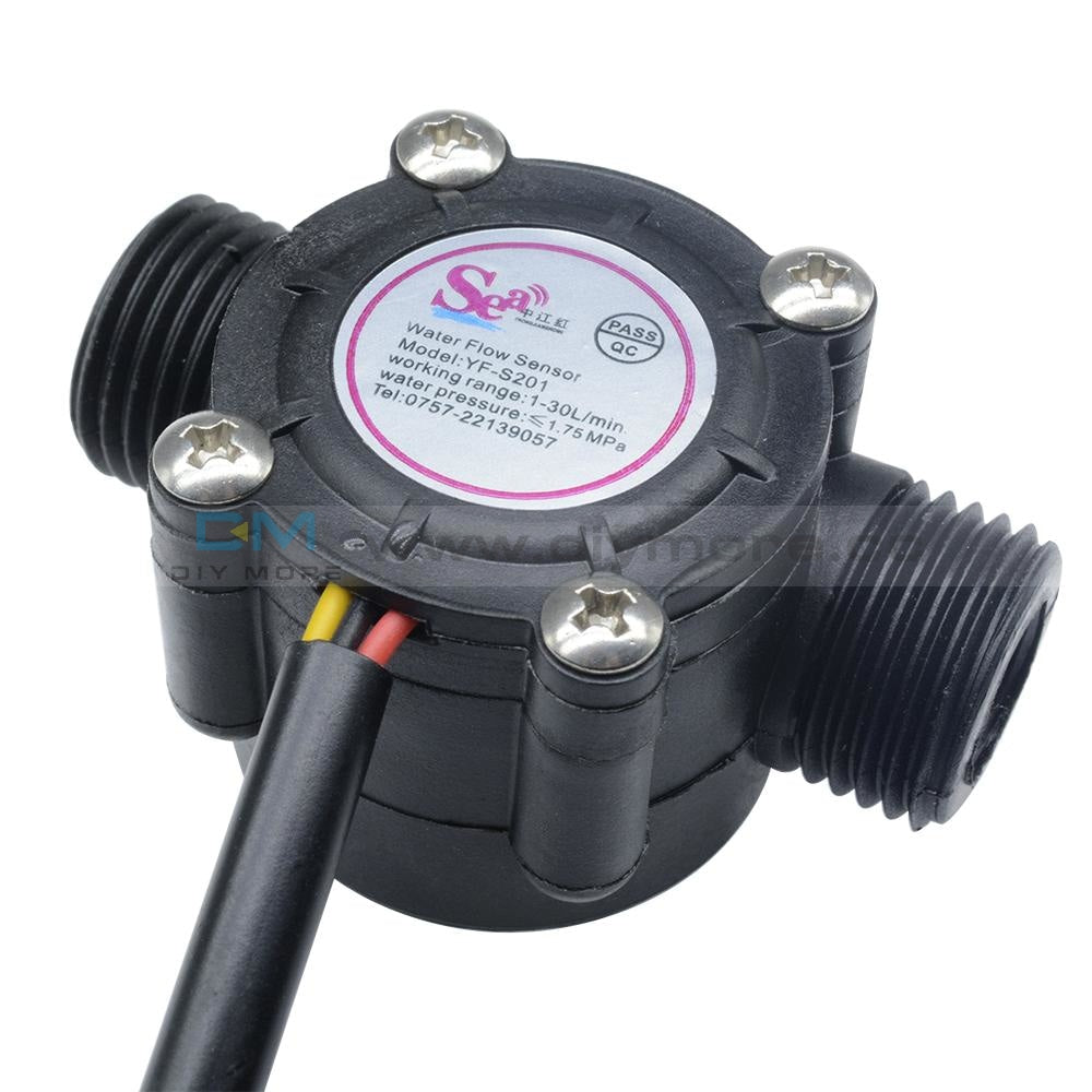 1-30L/min Water Flow Sensor Flowmeter Hall Control 1/2 2.0Mpa Power Module