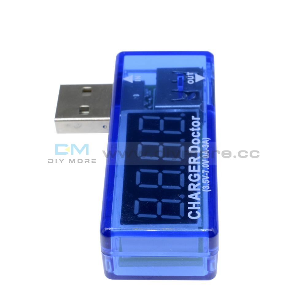 Digital USB Mobile Power Charging Current Voltage Tester Meter – diymore