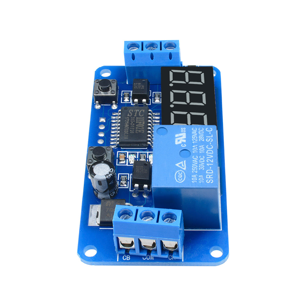 DC12V PLC Automation Digital Delay Relay Timer Control Switch LED Display Module