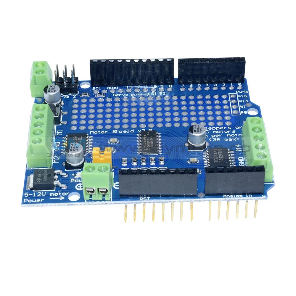 Motor/Stepper/Servo/Robot Shield for Arduino I2C v2 Kit w/ PWM Driver ...
