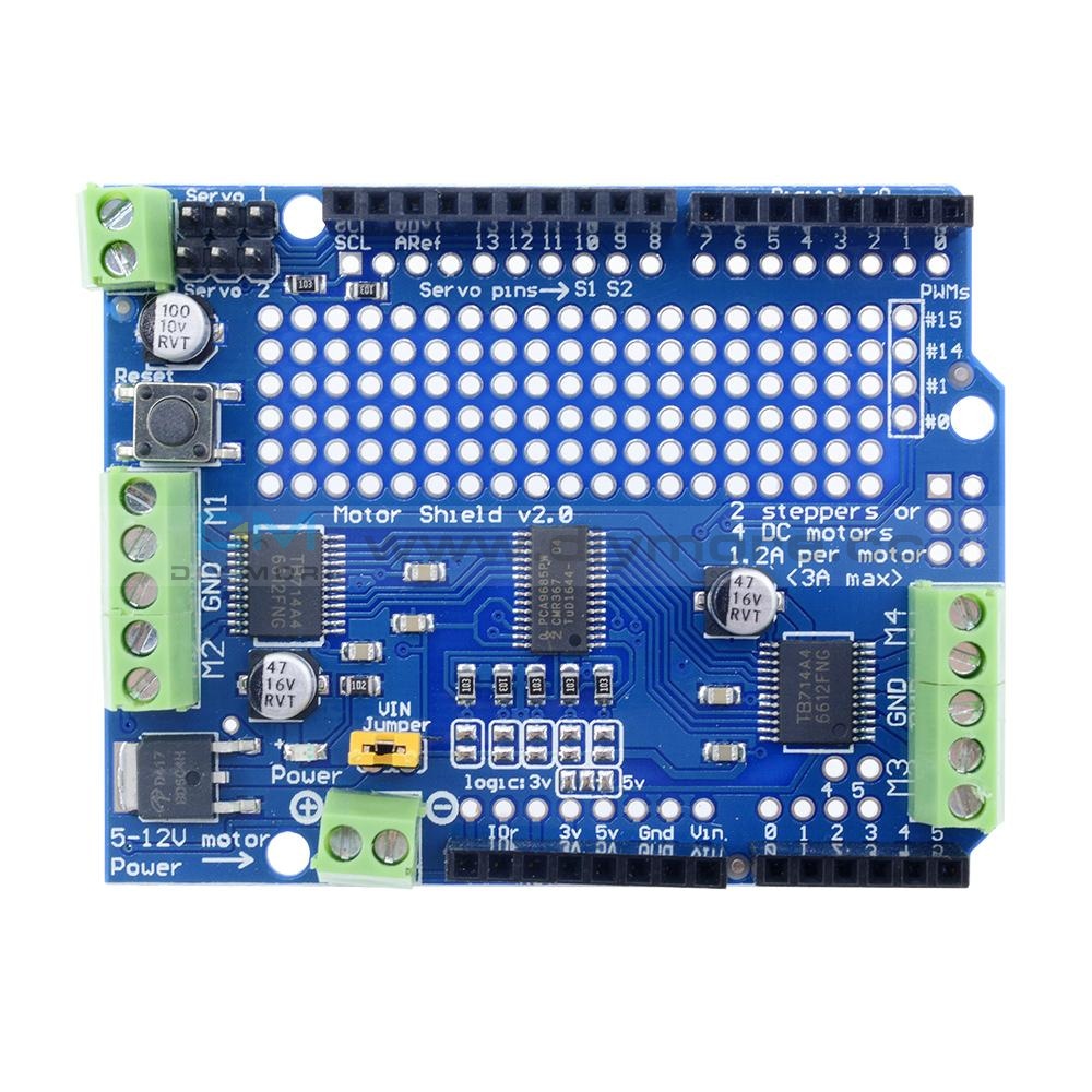 Adafruit Motor/Stepper/Servo Shield für Arduino, Kit, v2.3 (1438 Adafruit Motor/Stepper/Servo Shield für Arduino, Kit, v2.3 (1438