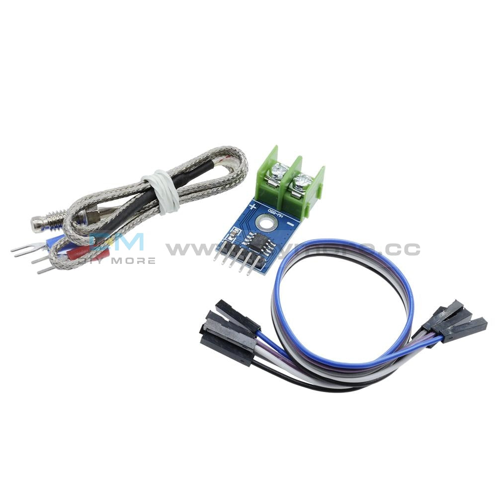 1Set Max6675 K-Type Thermocouple Temperature Sensor Board -200~1300C Range Spi Module 4Pins Wire 5V
