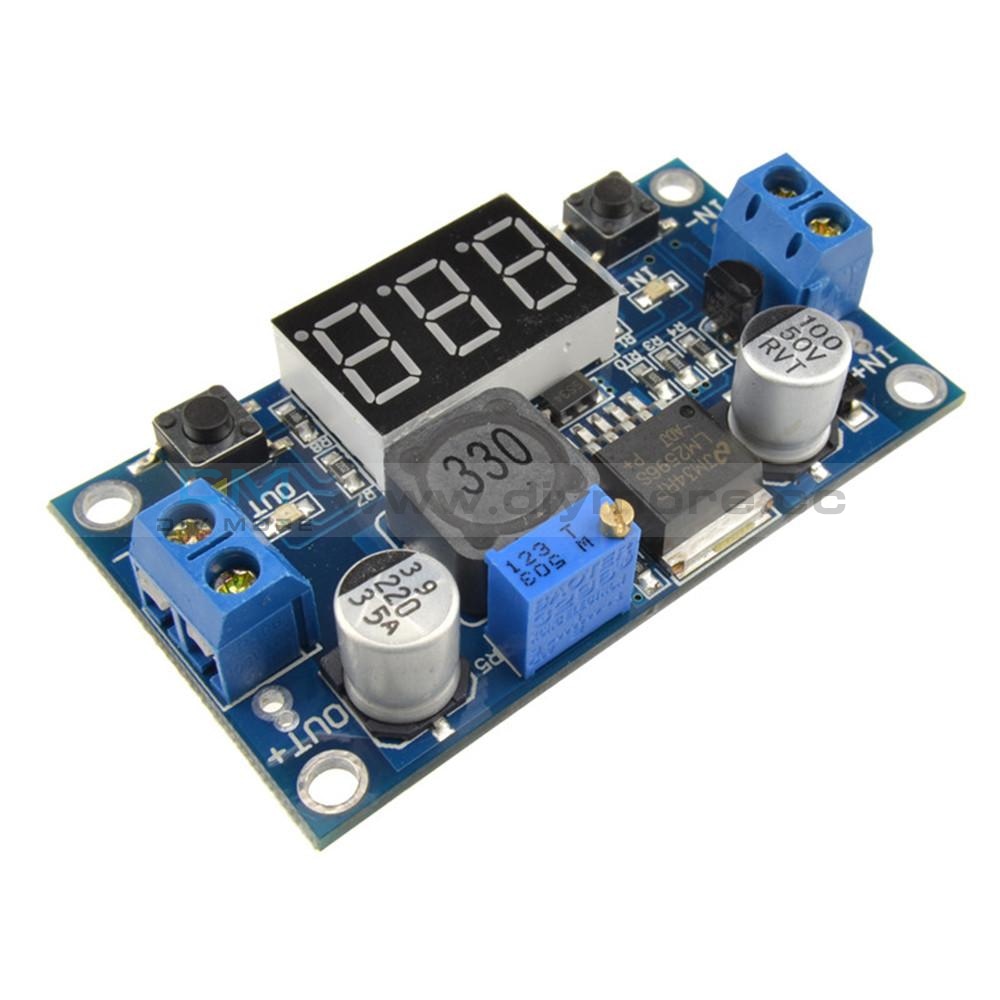 Lm2596 Step-Down Buck Power Converter Dc 4.0~40 To 1.3-37V Voltmeter Module Step Down