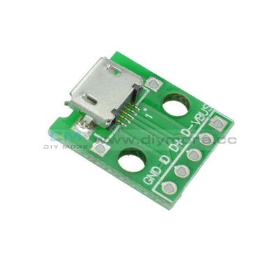10Pcs Female Micro Usb To Dip 5-Pin Pinboard 2.54Mm Micro Type Interface Module