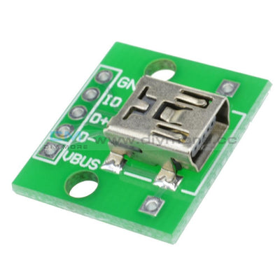 Mini Usb To Dip Adapter Converter For 2.54Mm Pcb Board Diy Power Supply Al Module