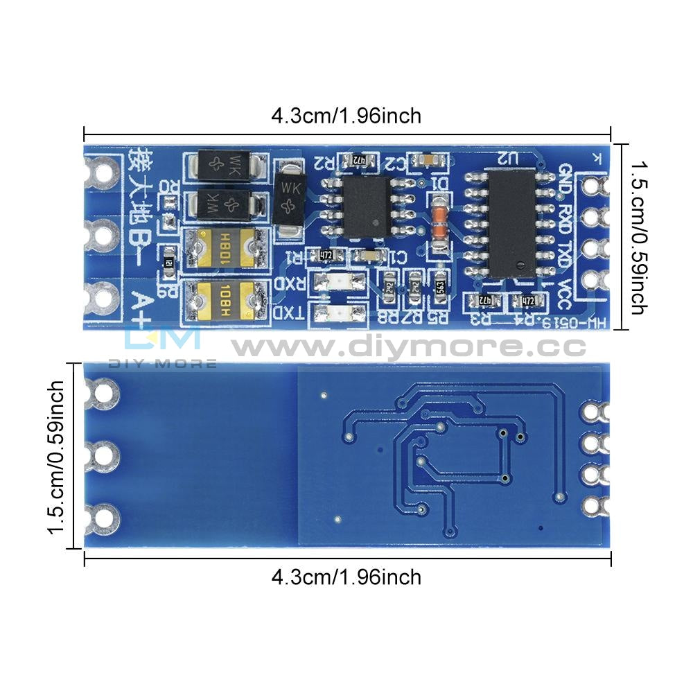 Stable Uart Serial Port To Rs485 Converter Function Module Ttl