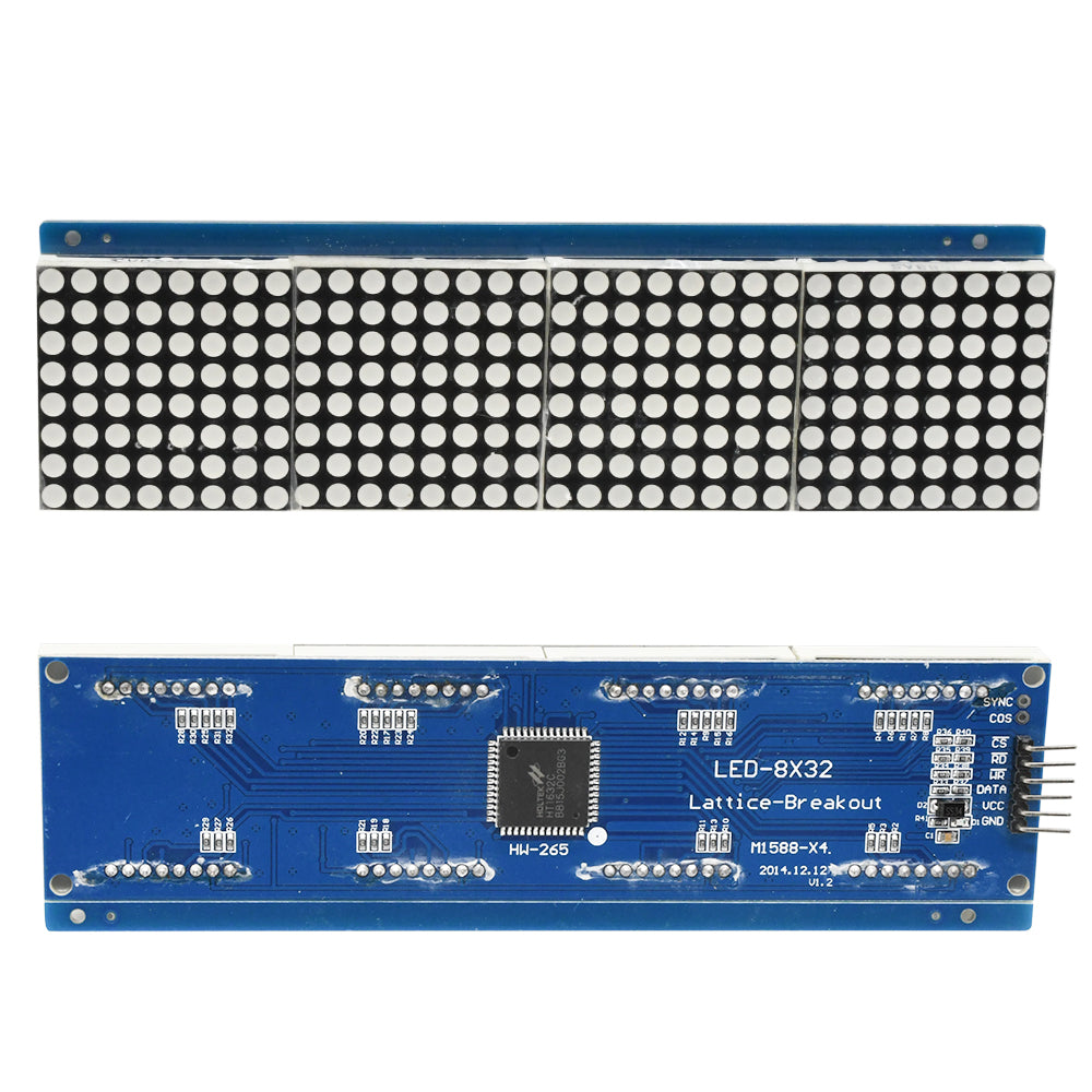 HT1632C Display + MCU Dot Matrix Module 3208 Red led Replace MAX7219