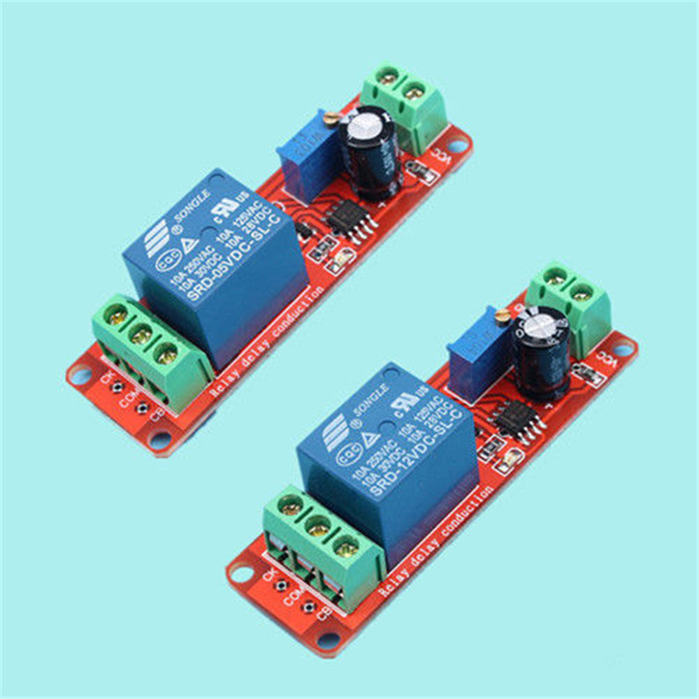 NE555 DC5V Conduction Delay Relay Timing Turn-on Module Timer Switch 0-10s Cycle
