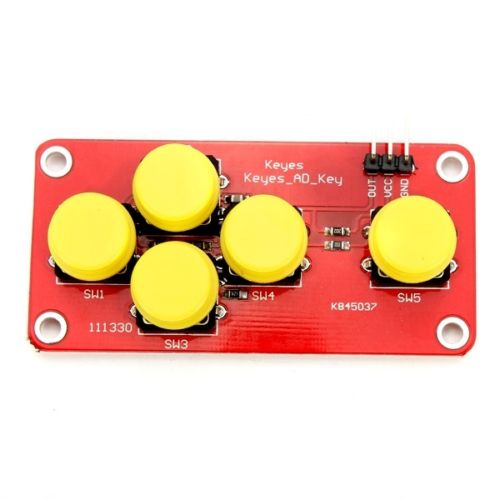 Analog 5 Button AD Keyboard Electronic Blocks Simulate Five Key Module ...