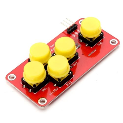 Analog 5 Button AD Keyboard Electronic Blocks Simulate Five Key Module ...