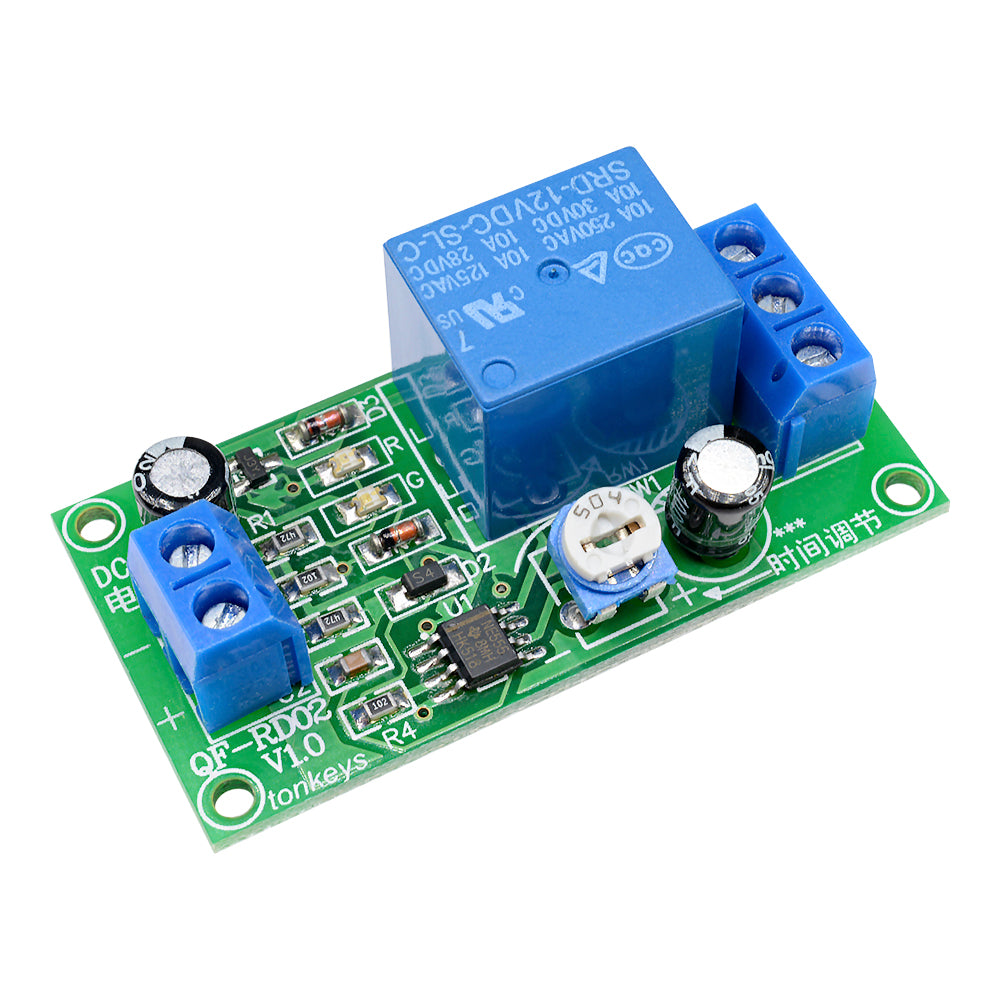 NE555 DC 12V 0~60 Seconds Delay Timer Time Switch Adjustable Time Relay Module
