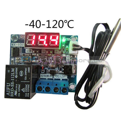 -40-120°C Dc12V Intelligent Digital Led Thermostat Temperature Controller Sensor