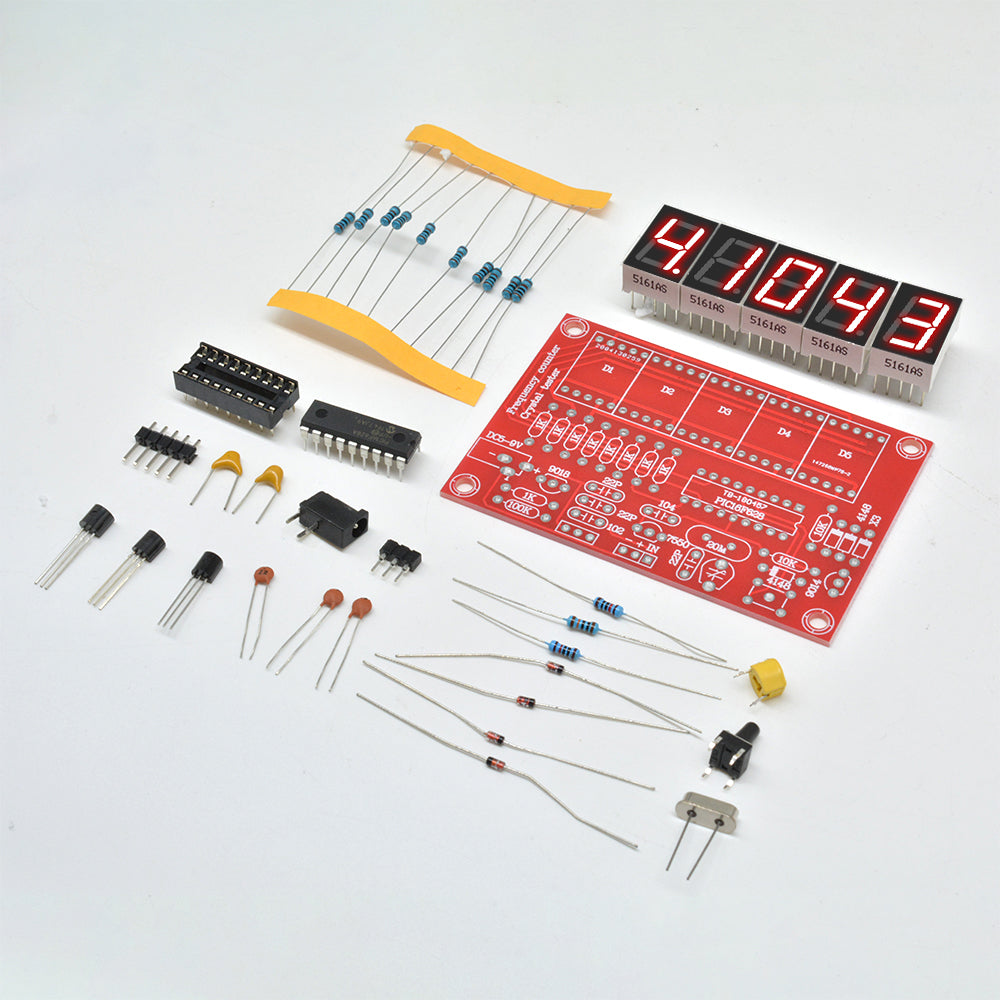 1Hz-50MHz Digital LED PIC Crystal Oscillator Frequency Counter Meter DIY Kits