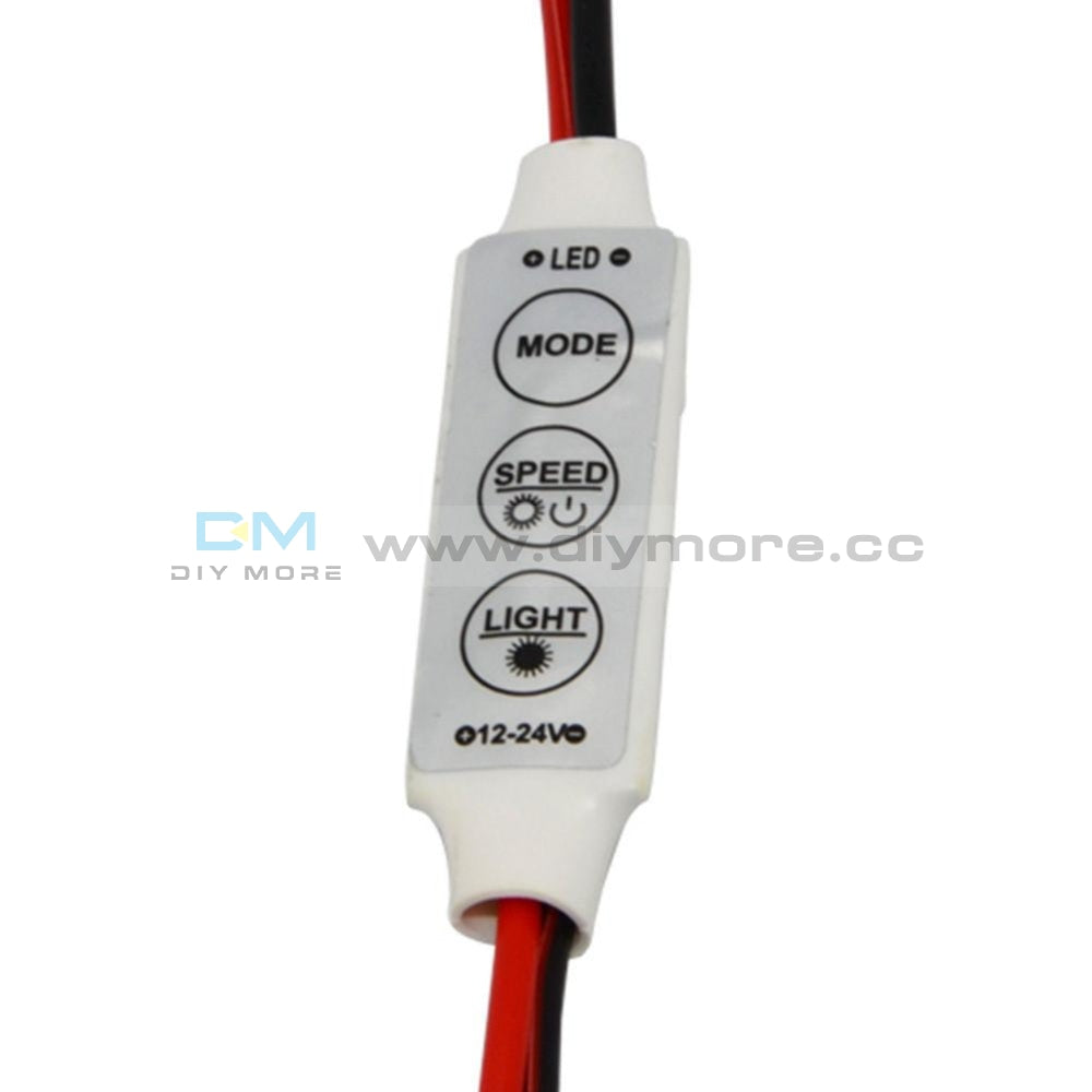 Mini 12V Led Strip Light Dimmer Controller With On Off Switch For 3528 5050 Rfid Module